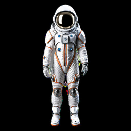 Futuristic Space Suit Isolated on Transparent Backgroundの素材