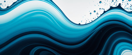 Organic flowing ink patterns in water, creating dynamic shapes and textures.の素材