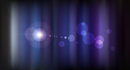 Background image with light beams and rays on a dark blue backdrop.のイラスト素材