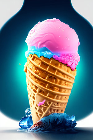 Various of ice cream for Summer and Sweet menu concept. generated by AIの素材