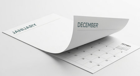 Paper Envelope on a Calendar - 3D Rendered Imageの素材