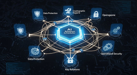 Cyber security and data protection concept on virtual screen 3D renderingの素材