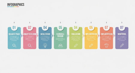 Infographic design template with place for your data. Vector illustration.の素材