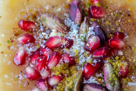 Traditional delicious Turkish dessert; Ashura (Asure)の写真素材