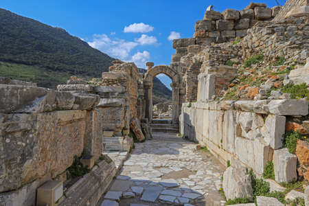 Turkey / Izmir / Selcuk 27 February 2019 Historical ruins from the ancient city of Ephesus