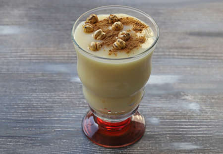 Boza or Bosa, traditional Turkish drink with roasted chickpea Boza or Bosa, traditional Turkish...