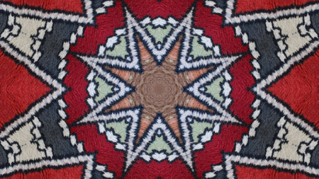 Very beautiful printed motifs for textile, ceramic, wallpaper, design, kaleidoscope images.の写真素材