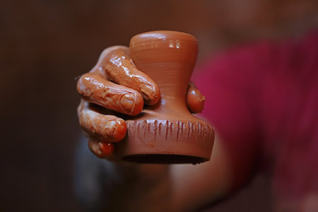 Pottery production, professional pottery, hookah bowl production