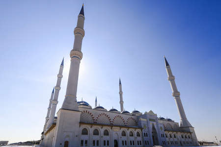 (Istanbul - Turkey 22 February 2021) It is the largest mosque in the history of the Republic. It is a mosque with a capacity of 63 thousand people and 6 minarets.のeditorial素材
