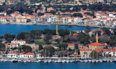 Izmir - Turkey 08. March .2021 Old FoÃ§a, one of the most beautiful holiday villages by the sea.のeditorial素材