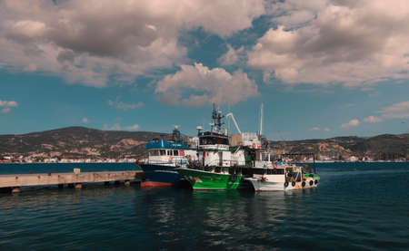 Izmir - Turkey 08. March .2021 Old FoÃ§a, one of the most beautiful holiday villages by the sea.