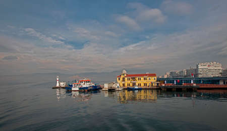 (Passport pier - Izmir - Turkey 22 January 2021) Passport pier, one of the most beautiful places in...