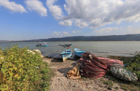 Bursa - Turkey 28. September.2021 GÃ¶lyazÄ± district is a peninsula famous for fishing.のeditorial素材