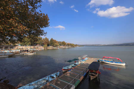 Bursa - Turkey 28. September.2021 GÃ¶lyazÄ± district is a peninsula famous for fishing.のeditorial素材