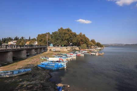 Bursa - Turkey 28. September.2021 GÃ¶lyazÄ± district is a peninsula famous for fishing.のeditorial素材