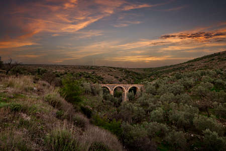 Turkey - Izmir -Urla Stone structure Historical cross bridge (Local name: Tatar bridge)の写真素材