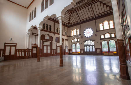 Istanbul, Turkey-September 12, 2021: Photos from the famous Sirkeci Train station in Istanbul.