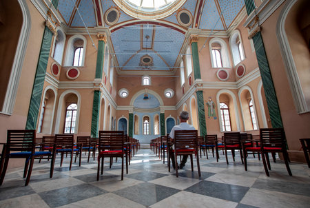 Izmir, Turkey - October 06, 2020: Ayavukla Church in Basmane, called Saint Voukolos. The Vukolos...