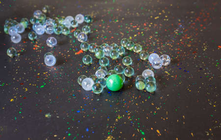 Colorful balls background. Background with colorful gradient balls.の写真素材