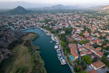 Turkey's best tourism destination. Dalyan Village River.の写真素材