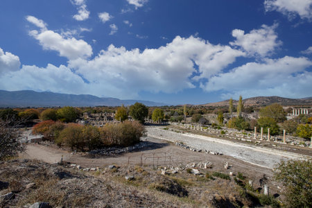AydÄ±n,Turkey - October 30, 2022: Aphrodisias Ancient City Museum; Sculptures from the Hellenistic and Roman periods found in the Aphrodisias excavations.のeditorial素材