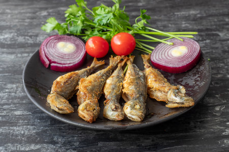 Horse mackerel, fries carangidae; Turkish name is karaÃ§a, horse mackerelの写真素材