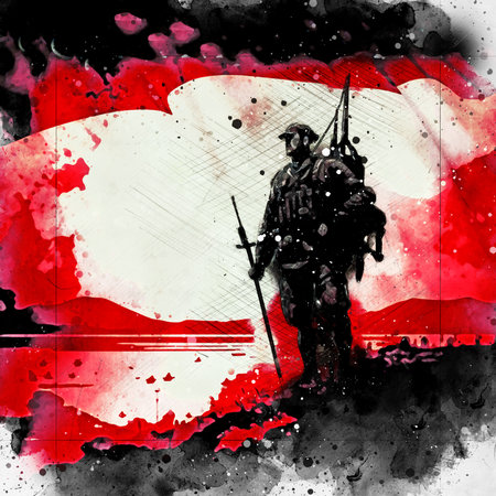 18 March Ãanakkale wars anniversary. Watercolor artistic work.の写真素材