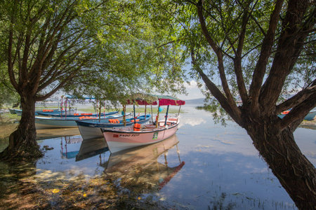 Civril - Denizli - Turkey, June 15, 2023, Civril Isikli Lake in Denizli.のeditorial素材
