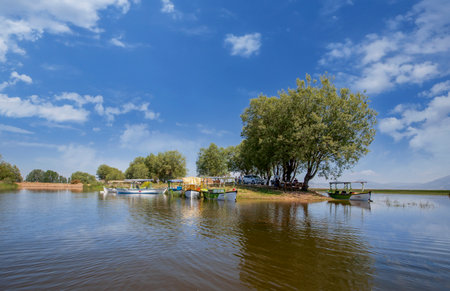 Civril - Denizli - Turkey, June 15, 2023, Civril Isikli Lake in Denizli.のeditorial素材