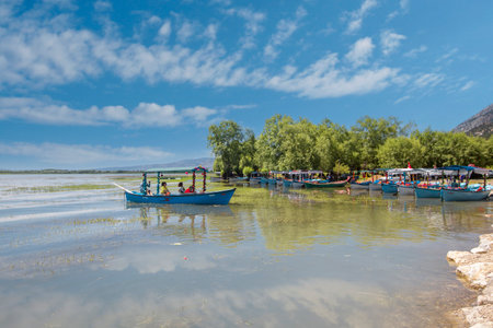 Civril - Denizli - Turkey, June 15, 2023, Civril Isikli Lake in Denizli.のeditorial素材