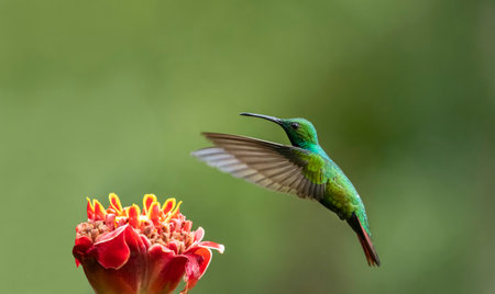 The fiery-throated hummingbird is a species of hummingbird in the Lampornithini mountain jewels...
