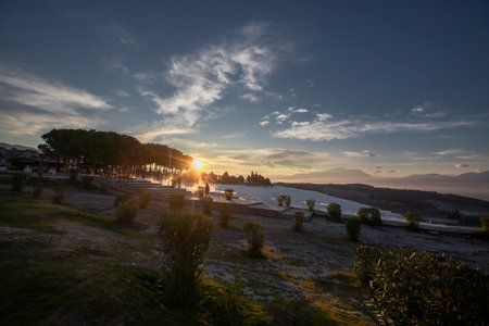 Pamukkale Hot Springs in Denizli Provinceの写真素材