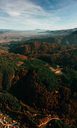 Drone vertical panorama shot.の写真素材