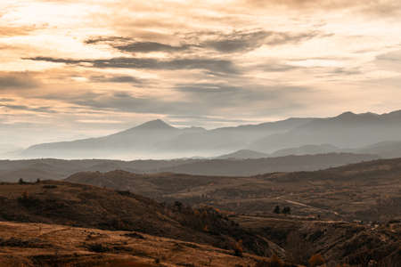 Another view with another morning landscape shot.の写真素材
