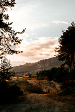 Late afternoon colors just before sunset.の写真素材
