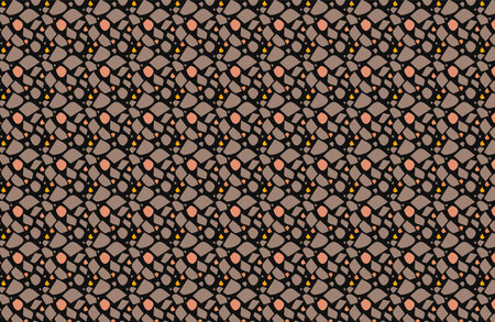Seamless pattern with abstract geometric ornament. Repeating sample figure and line. For fashion...