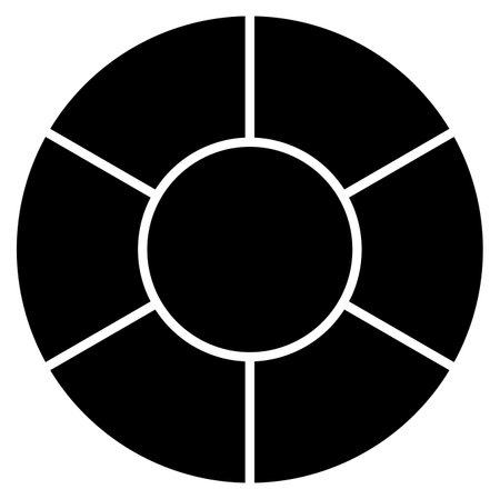 Lifebuoy vector icon. Flat black symbol. Pictogram is isolated on a white background. Designed for web and software interfaces.のイラスト素材