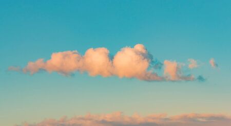 Landscape of a close cloudの写真素材