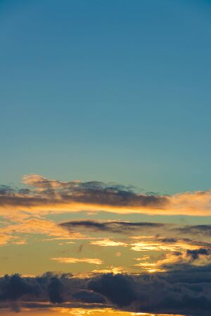 The sky during the sunsetの写真素材