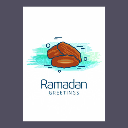 Ramadan Kareem Vector Background. calligraphy greeting card design of happy Ramadan Mubarak, Beautiful Muslim Event Eid Background Design. For web design and application interface, also useful for infographics. Vector illustration.のイラスト素材