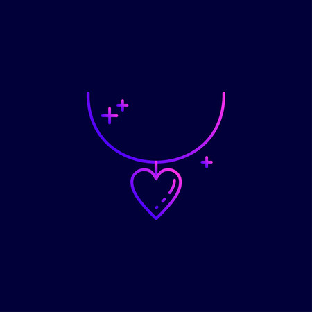 Mother's day neon icons with dark background vector. For web design and application interface, also useful for infographics. Vector illustration.のイラスト素材