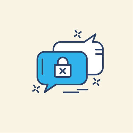 Cyber security locked icon vector. For web design and application interface, also useful for infographics. Vector illustration.のイラスト素材