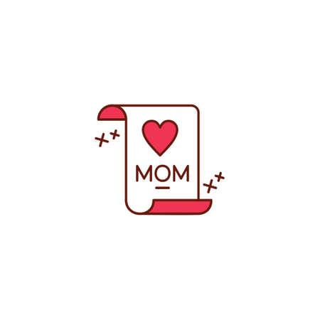 happy mother's day sweet background,greeting card, Flat design. can be add text.. For web design and application interface, also useful for infographics. Vector illustration.のイラスト素材