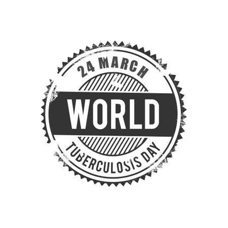 Vector illustration of a stylish text for World Tuberculosis Day.. For web design and application interface, also useful for infographics. Vector illustration.のイラスト素材