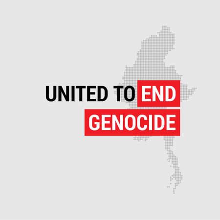 Save Rohingya. Save Rohingya Poster. Save Rohingya Text. For web design and application interface, also useful for infographics. Vector illustration.のイラスト素材