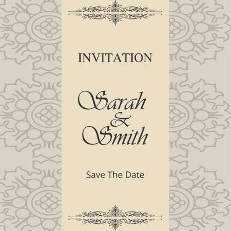 Save the date text calligraphy vector poster. For web design and application interface, also useful for infographics. Vector illustration.のイラスト素材