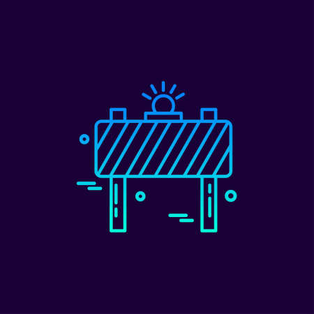 Labour day neon icon with dark background vector. For web design and application interface, also useful for infographics. Vector illustration.のイラスト素材