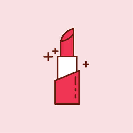 Mother's day red icon with light pink backgorund vector. For web design and application interface, also useful for infographics. Vector illustration.のイラスト素材