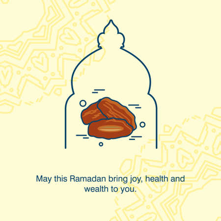 Ramadan Kareem Vector Background. calligraphy greeting card design of happy Ramadan Mubarak,...