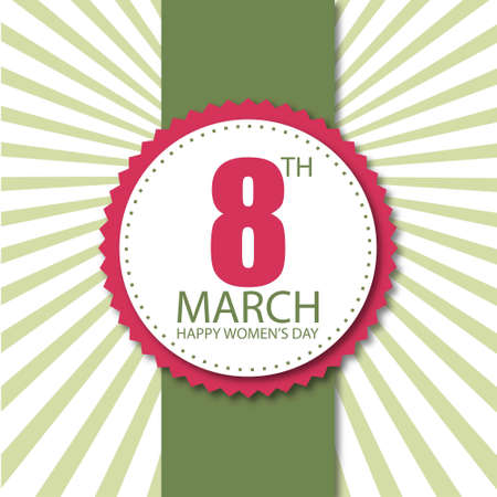 8 march typographic women's day design vector. For web design and application interface, also useful for infographics. Vector illustration.のイラスト素材